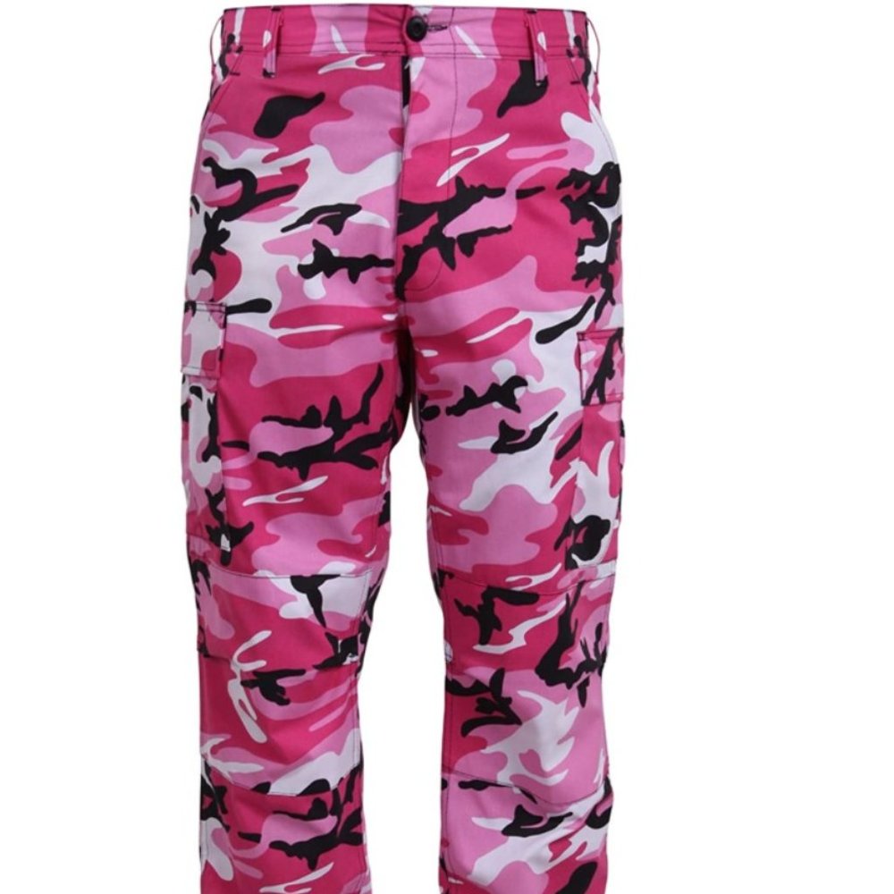 Pink Camo Cargo Pants